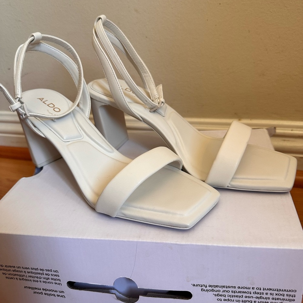 Brand New Aldo White Heels